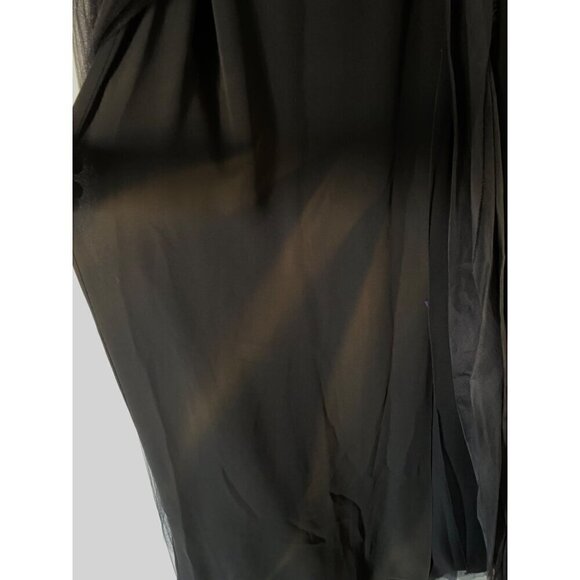 Ralph Lauren Purple Label Sylvia Tulle MaxiSkirt sz 2 black silk organza formal - Picture 7 of 17